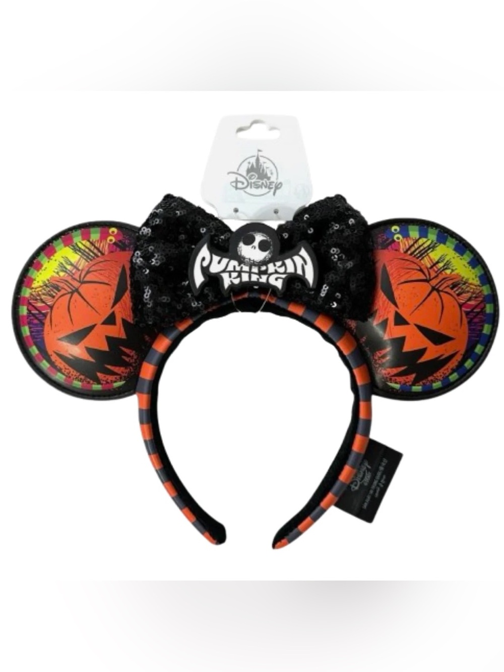 The Nightmare Before Christmas Jack Skellington "Pumpkin King" Ear Headband